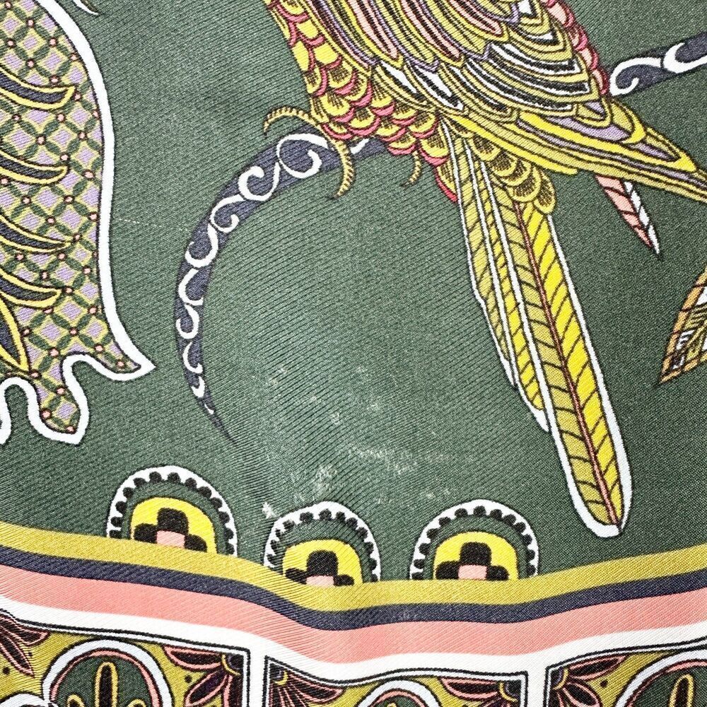 J. Crew Ornate Jungle Drapey Boatneck Top Size XS Long Sleeve Jaguar Bird - Picture 4 of 7